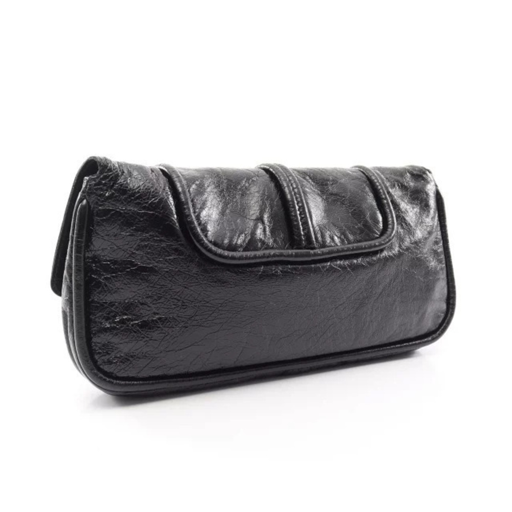 Loewe Twisted Shoulder Leather Bag Knot Black